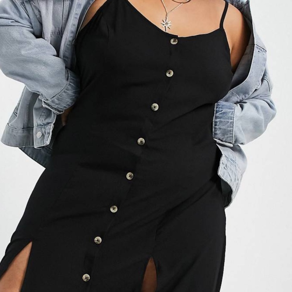 Simply Be Button Down Cami Dress 22 *NWT*